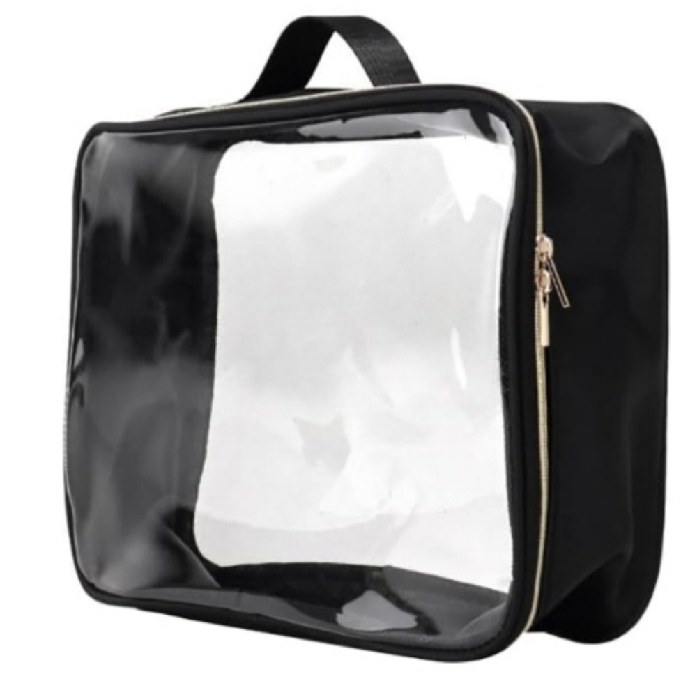 Generic Transparent Waterproof Travel Wash Bag - 10" L, 7" H, 4" D